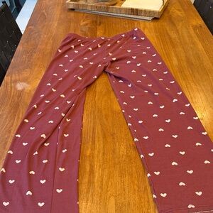 Heart Pattern  Pajama Pants